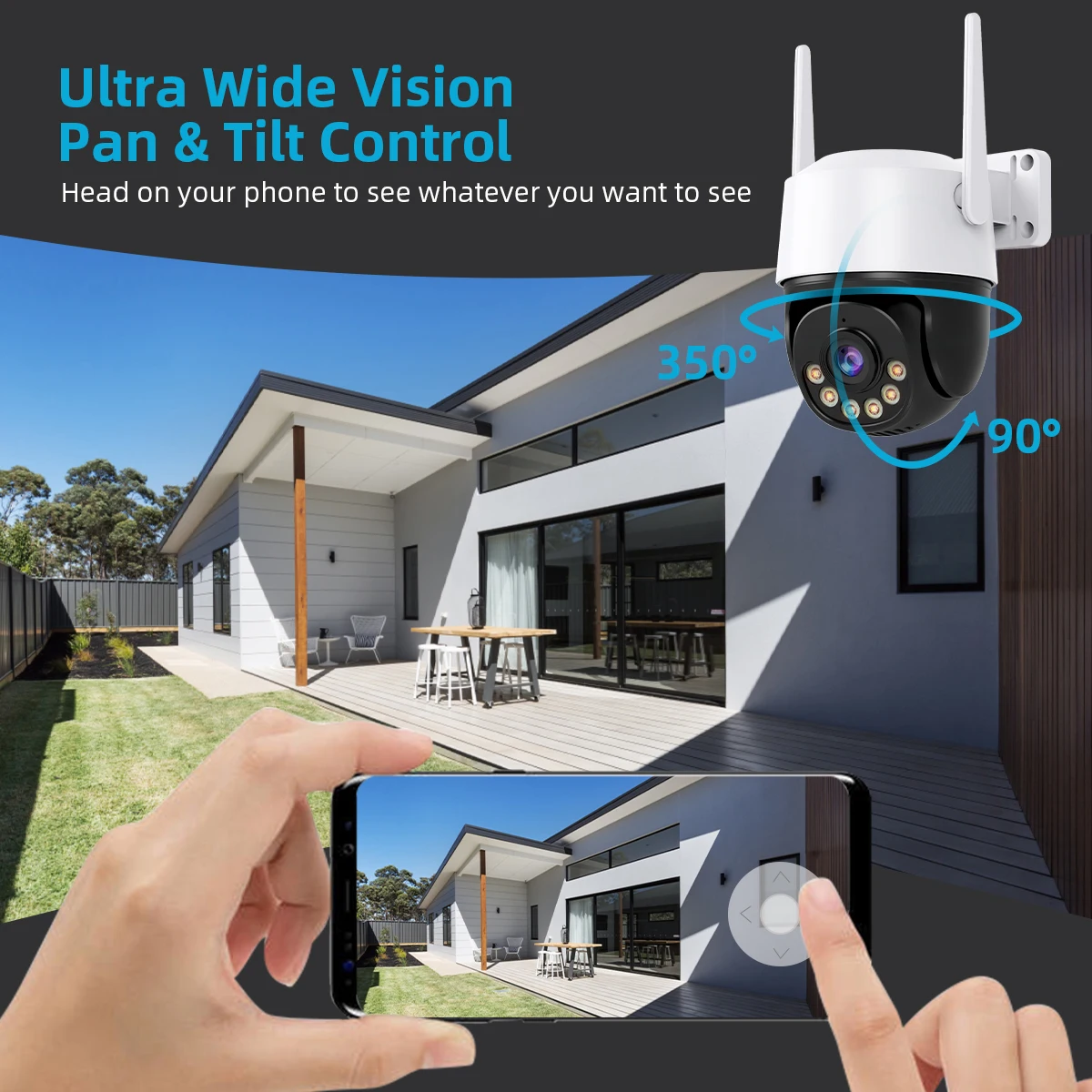 Telecamera IP 8MP 4K 5MP Speed Dome Auto Tracking telecamera PTZ Smart Home Outdoor Wireless WIFI telecamera Monitor di sorveglianza iCsee - immagine 2