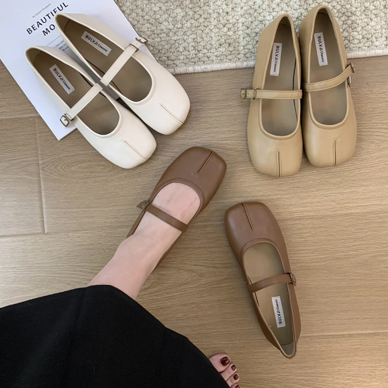 

2024 дизайнерские женские туфли на плоской подошве, модные женские туфли с закрытой пряжкой и квадратным носком, балетки на мягкой подошве, под платье