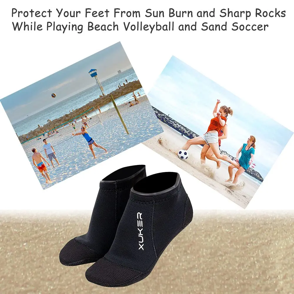 3mm Neoprene Diving Socks Beach Volleyball Swimming Surfing Snorkeling Kayaking Rafting Water Booties Blind Stitches Low Cut