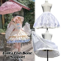 Jupon court à volants style Lolita pour fille, jupe tutu bouffante blanche, demi-jupon bouffant, crinoline de bal, sous-jupe pour robe de mariée 2