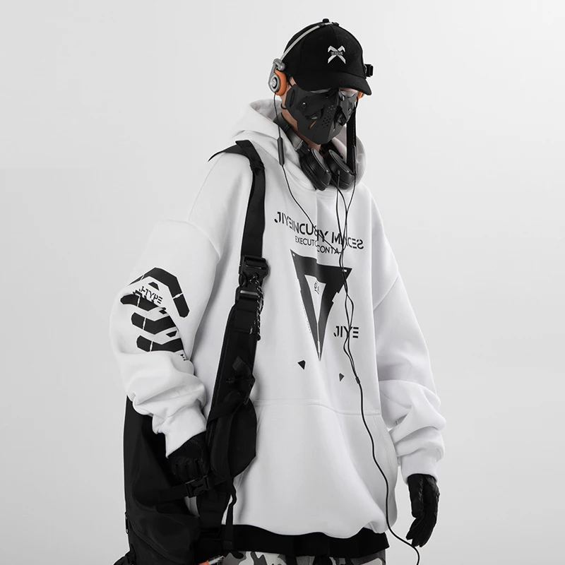 11 BYBB'S DARK 2023 Punk Hoodie Men Fashion Creative Print  Sweatshirt Pullover Harajuku Hip Hop Streetwear Hoodies Techwear 4