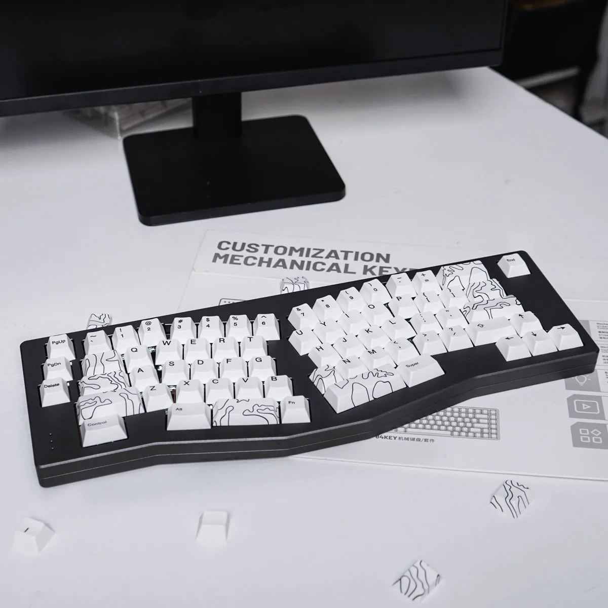 Cherry Profile, Compatível apenas com Cherry MX Switches, Teclado mecânico