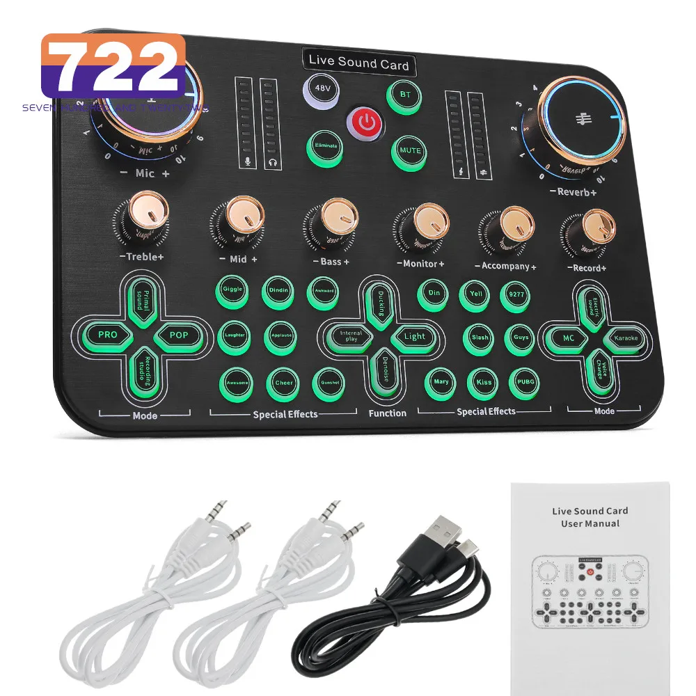 HD K600 오디오 믹서 오디오 프로세서 전문 오디오 믹싱 콘솔 라이브 방송 dj 제어 믹서 용 dj 믹서 컨트롤러
