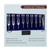 New Chakra Tuning Fork Set for Healing, 8 Pieces Silver Chakra Tuning Fork for Meditation 2