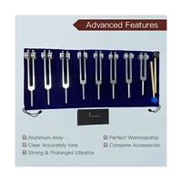 New Chakra Tuning Fork Set for Healing, 8 Pieces Silver Chakra Tuning Fork for Meditation 2