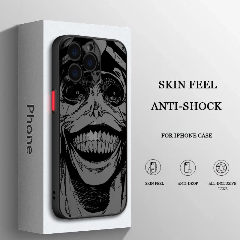 Solo Leveling Smiley Phone Case For Apple iPhone 15 14 13 12 11 XS Mini Pro Max 8 7 XR X Matte Frosted Translucent