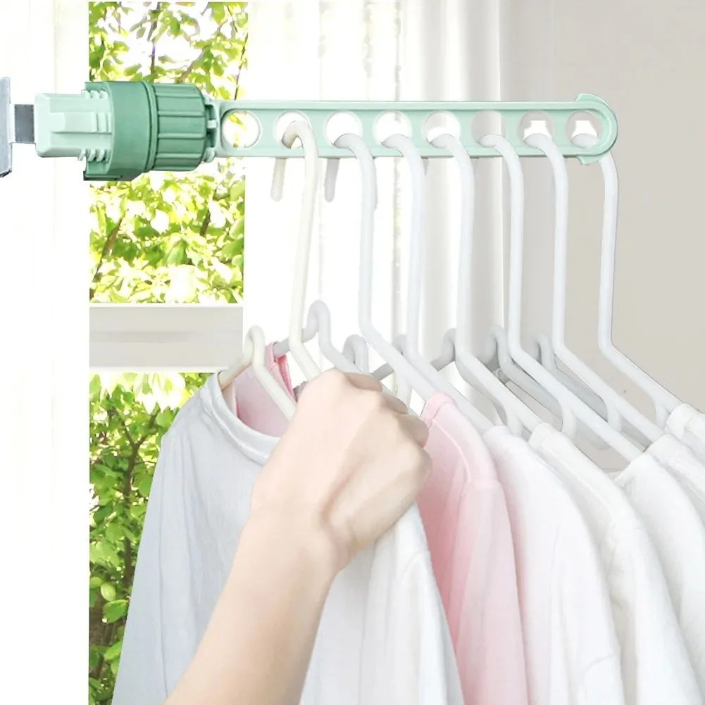 Window Frame Clothes Hanger Portable Hanging Drying Rack Indoor Window Drying Rack Home Hanging Rack for Clothes 4