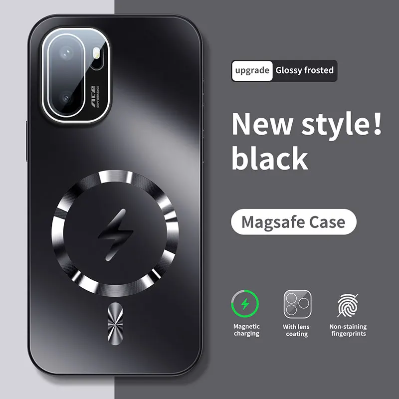 New AG Matte Lightning Magnetic Hard Shell Shockproof Bumper Case
