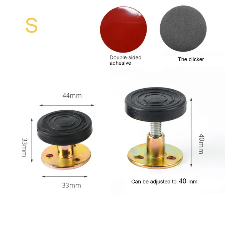 Bed Frame Hardware 1pcs Adjustable Bed Stabilizer Wall Furniture Fixed Bracket Stainless Steel Fixer Support Self-adhesive Anti-shake Mute Hardware