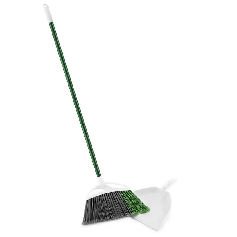 

and White Extra Large Indoor Outdoor Angle Broom with Snap on Dustpan Exfoliating scrub Esponjas de baño cuerpo Loofah Wash clo