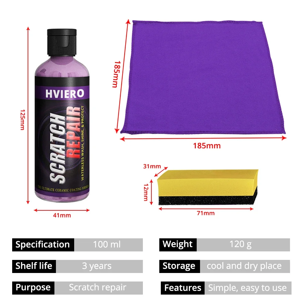 Car Scratch Remover 100ML Polishing Maintenance Decontamination