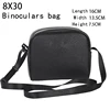 High quality Waterproof 8x30 Binoculars Case for 30mm telescope binocular black Leather bag 160mmX135mm Portable Camera Case Bag 5