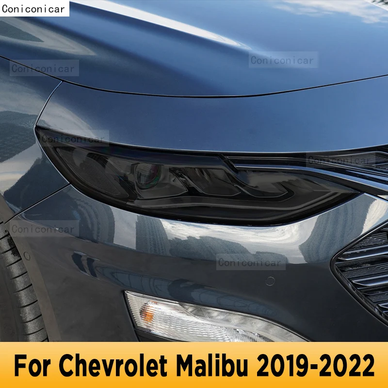 

For Chevrolet Malibu 2019-2022 Car Exterior Headlight Anti-scratch Front Lamp Tint TPU Protective Film Cover Repair Accessories