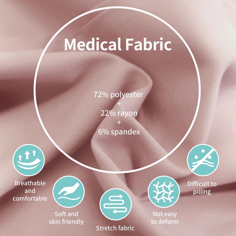 Фото S-XXXL медицинская рабочая одежда, униформа медсестры, набор унисекс, рубашка, прямые брюки, аксессуары для медсестер, медицинская хирургическая одежда №5