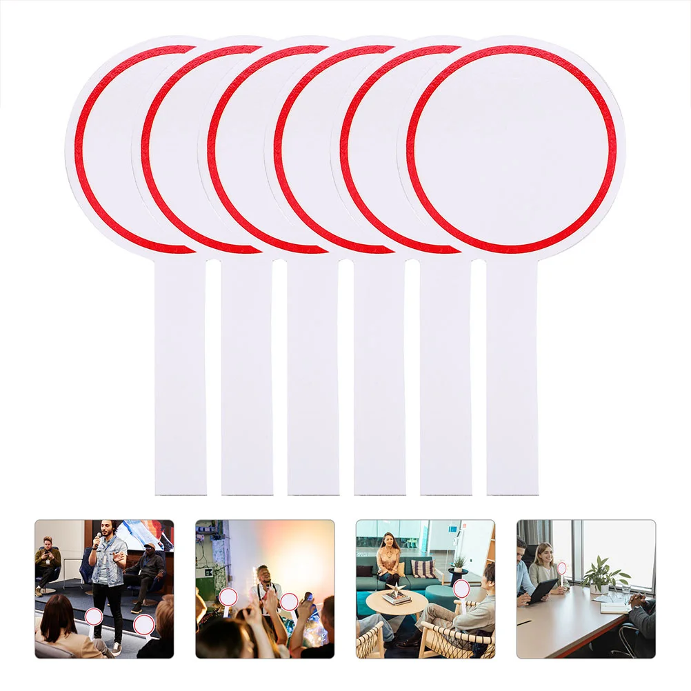 

4 Pcs Score Board Scoring Mini Whiteboards Writing Foam Card Handheld Student Face on Stick Large