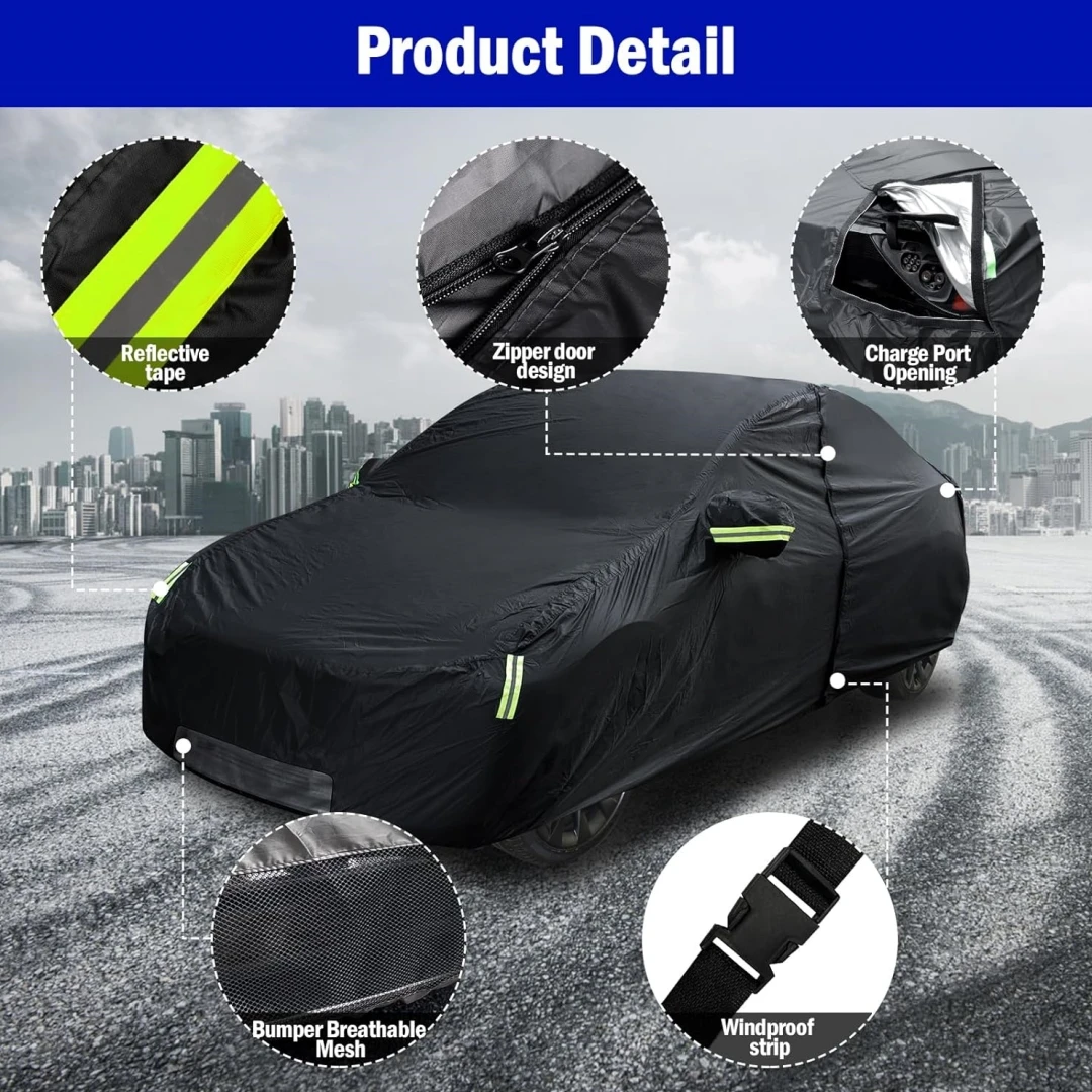 ��� �ڵ��� Ŀ�� Tesla Model Y 2020-2025 �� ������ ���� ���� ���� ��Ʈ ��ǳ �޽����ִ� �� �� ��ȣ