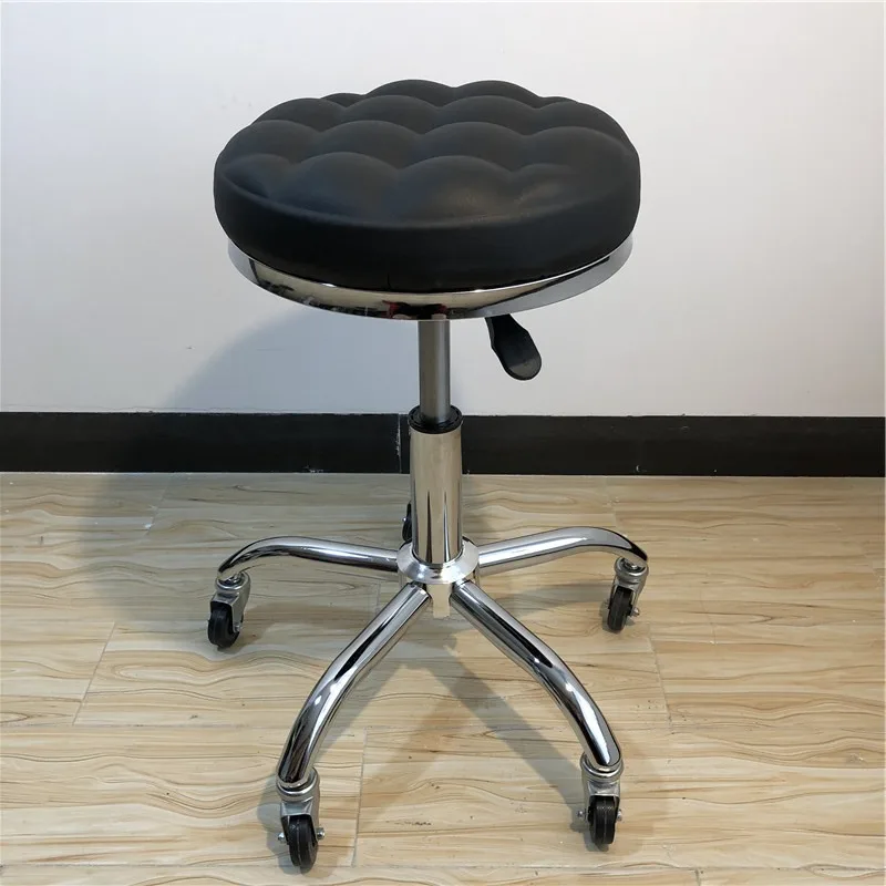 

Stool Swivel Barber Chair Makeup Tattoo Wheel Metal Hydraulic Stool Manicure Barber Chair Rolling Sofy Do Salonu Furniture HDH