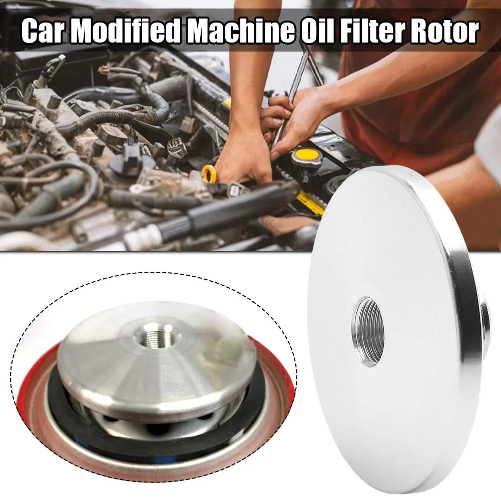 Aluminum Oil Filter Adapter 1/2-28 To 3/4-16 X 2.5 Solvent Oil Threaded Car Automotive Filter Trap