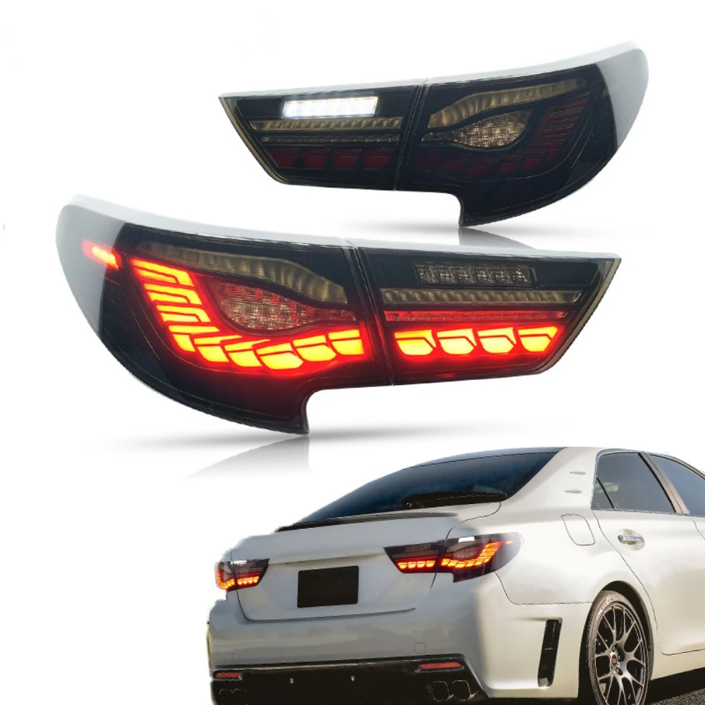 

Car LED Tail light Dynamic Turn Singal Reversing Brake Light For Toyota Reiz 2014 2015 2016 2017 DRL LED Taillights Assembly