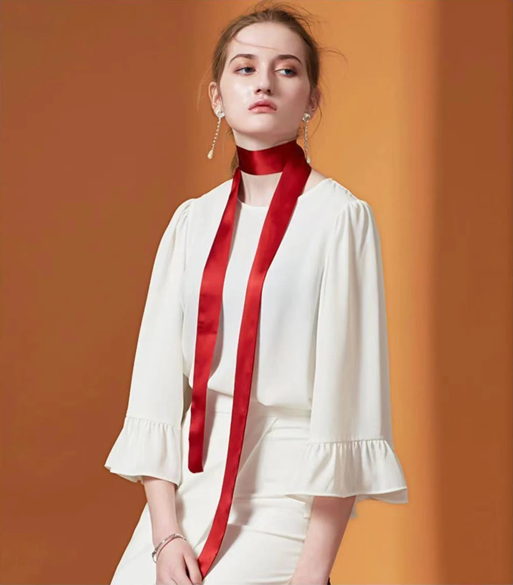 100% Natural Mulberry Silk Long Scarf