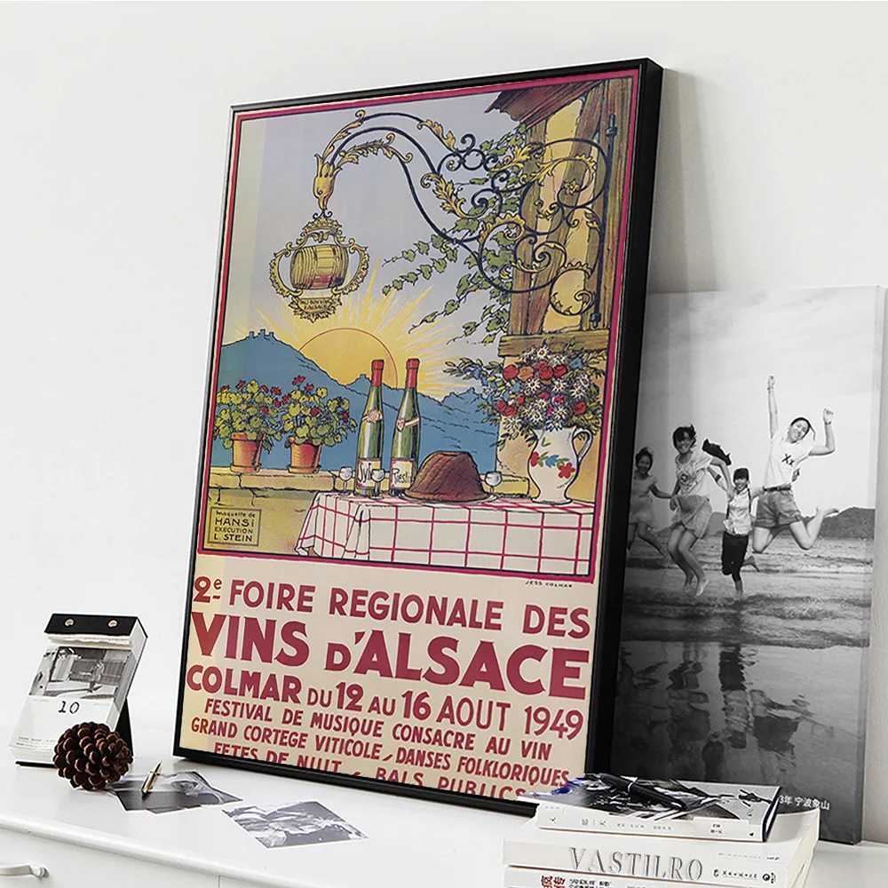 1949 Wood Frame Vintage Poster ポスター 1949 Wood Frame Vintage Poster ポスター