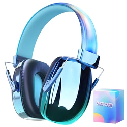Cool Kids Noise Reduction Ear Muffs - Premium Hearing Protection (Blue with Box)
