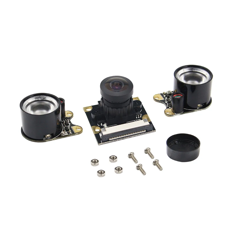 Raspberry Pi Night Vision Camera with 2 Infrared Light 5MP OV5647 Webcam 75 175
