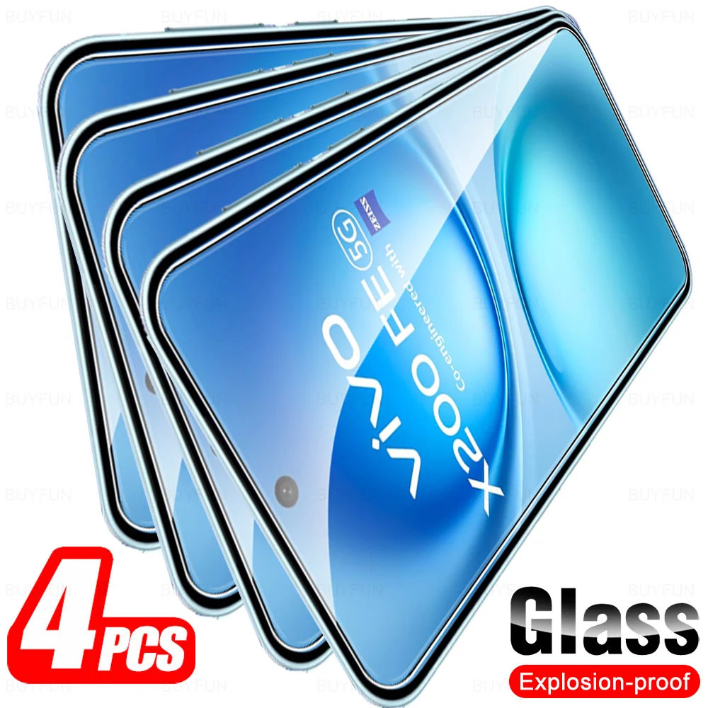 VivoX200FE الزجاج 4 قطعة ل Vivo X200 FE 5G الزجاج...