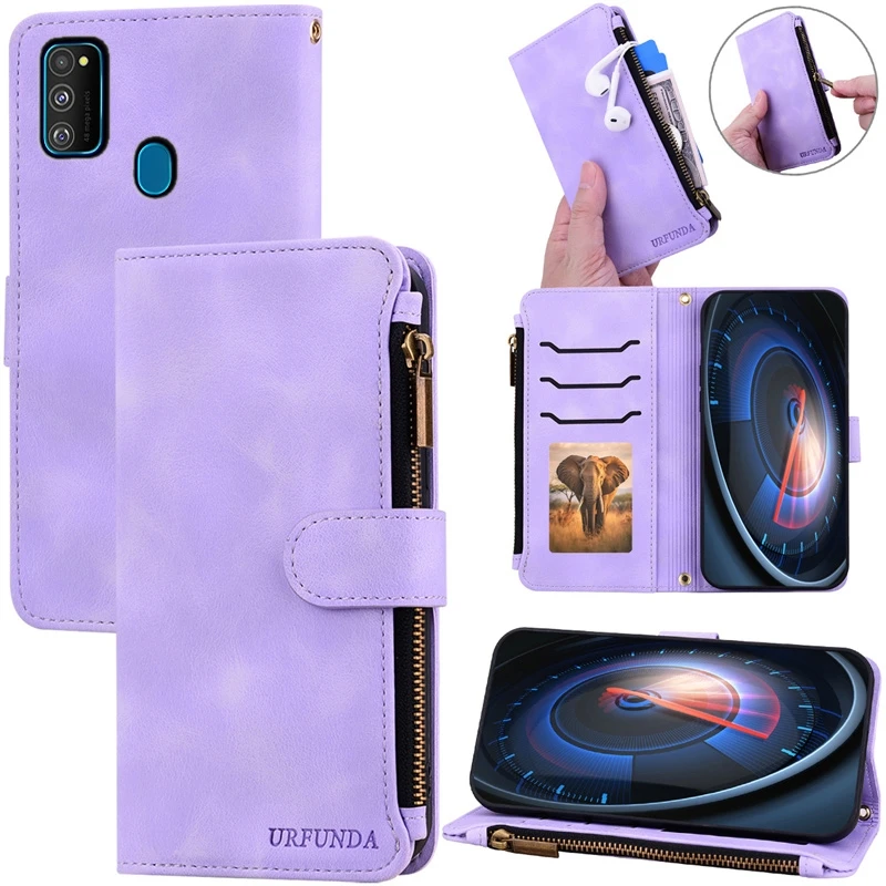 Leather Wallet Flip Case - Magnetic Book Cover