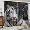 Tiger Printed Curtain for Home Decor - Rod Pocket Window Treatment for Bedroom, Kitchen, Living Room 1