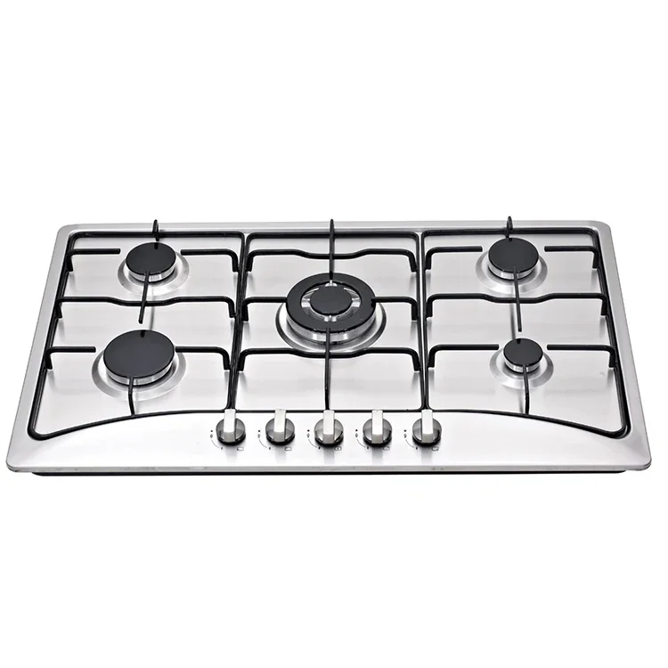 5 Burns 4 Burns Gas Stove Built In Hob Stove Home Appliances With Safety