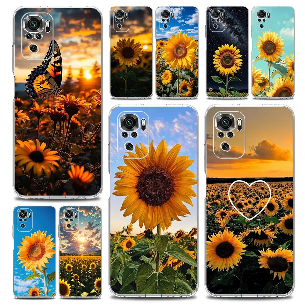 Sunflower Yellow Soft TPU Phone Case Cover