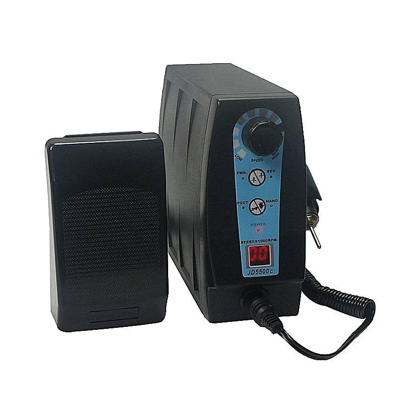 JD-5500C 120 Watt Big Power Nail Drill Pedicure Manicure Milling Machine Device Manual Electric Tool For Jewelry 3