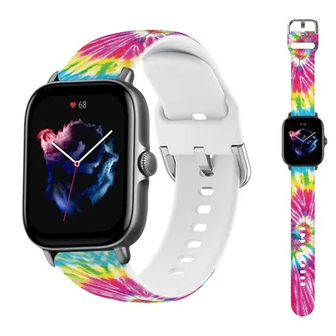 22mm silicone Bnad For Amazfit GTS/2/3/2e/GTS2 Mini/GTR 3 Pro/47mm/GTR2/stratos 2/3 Smartwatch Bracelet Amazfit bip strap