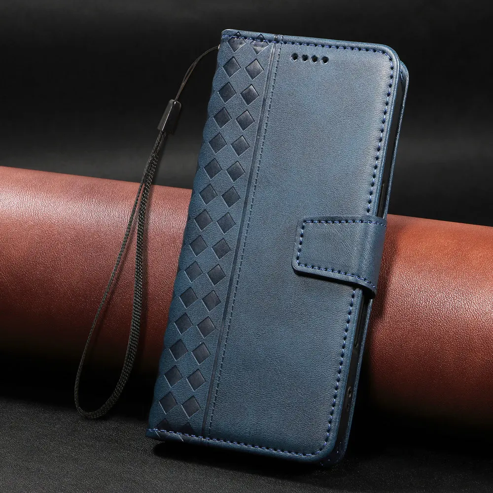 Leather Wallet Flip Case with Magnetic Closure