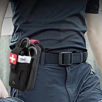 First Aid Kit Tourniquet Medical Rescue EDC Pouch Gauze Scissors Molle Survival Tool For Camping Hiking 6