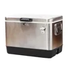 51L Stainless Steel Ice Cooler Box For Outdoor Activity, Keep Cool And Fresh Metal Box 1