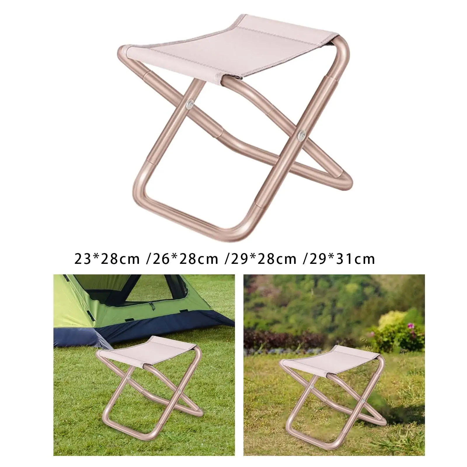 

Portable Folding Stool Samll Chair Strong Load Capacity Collapsible Camp Stool Foot Stool for Hiking Picnic Backpacking Beach