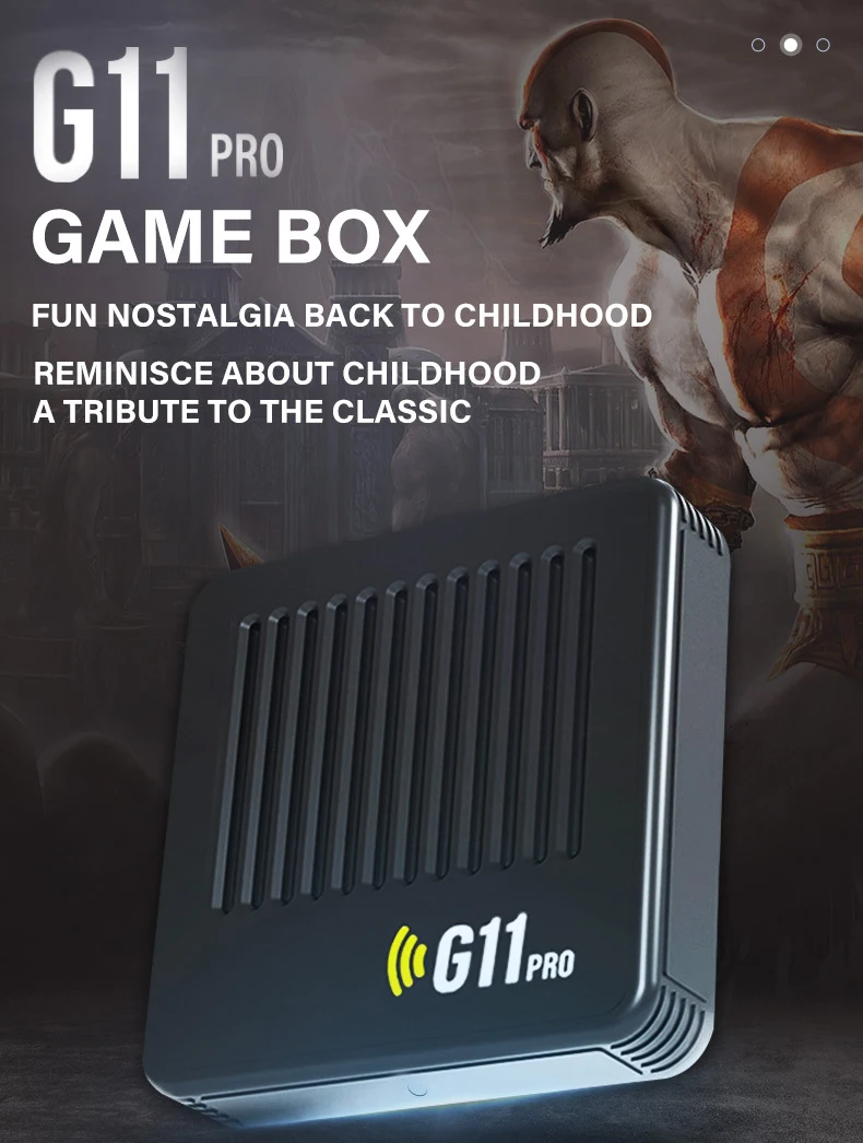 G11 Pro Game Box 4K HD TV Game Stick Consola de videojuegos con 30000-60000 juegos retro Reproductor de juegos portátil con control remoto