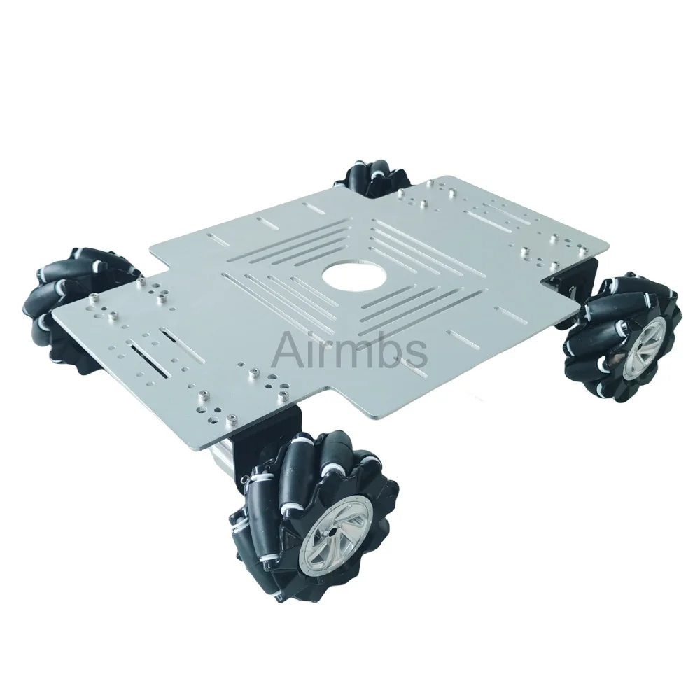 15KG 실재 하중 4WD 메카넘 휠 로봇 카 섀시 4개 12V 홀 인코더 모터 포함 아두이노 Stm32 ROS 로봇 암용