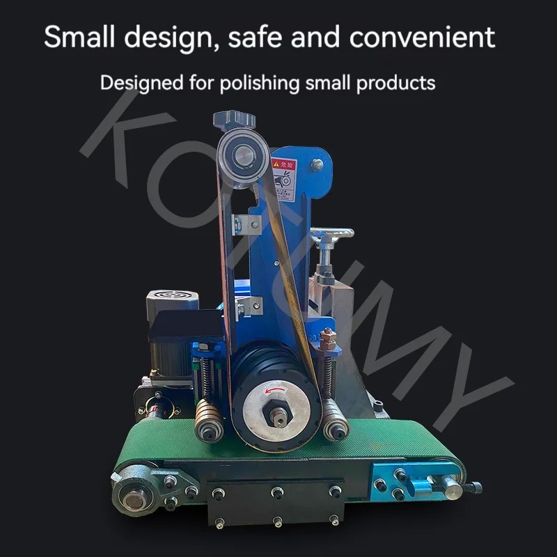 380v/220V Small Metal Plane Polishing and Grinding Machine Automatic Desktop Flat Plate Deburring and Derusting Belt Machine