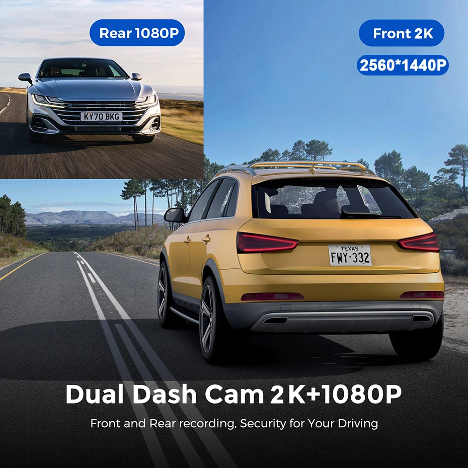 WHEXUNE   DVR Ʈ ̷ ġ ũ , 2K FHD   , 10 ġ  ķ, 1440P ī޶, 3 in 1