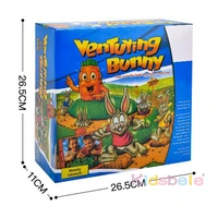 Kids Board Game 2-4 Players Funny Bunny Rabbit Trap Game Toy Rabbit Cross Country Race 2