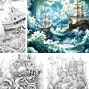 1pc Art Coloring Book 22 Page Coloring Books Gift For Birthday Party Relieve Stress Kill Time Graffiti Painting Drawing Art Book 5