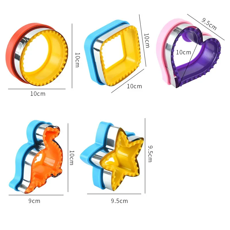 Sandwich Cutter and Sealer Sandwich Maker for Kids Lunch Box & Bento Box DIY Pancake Cookie Cutters Toast Making Mold