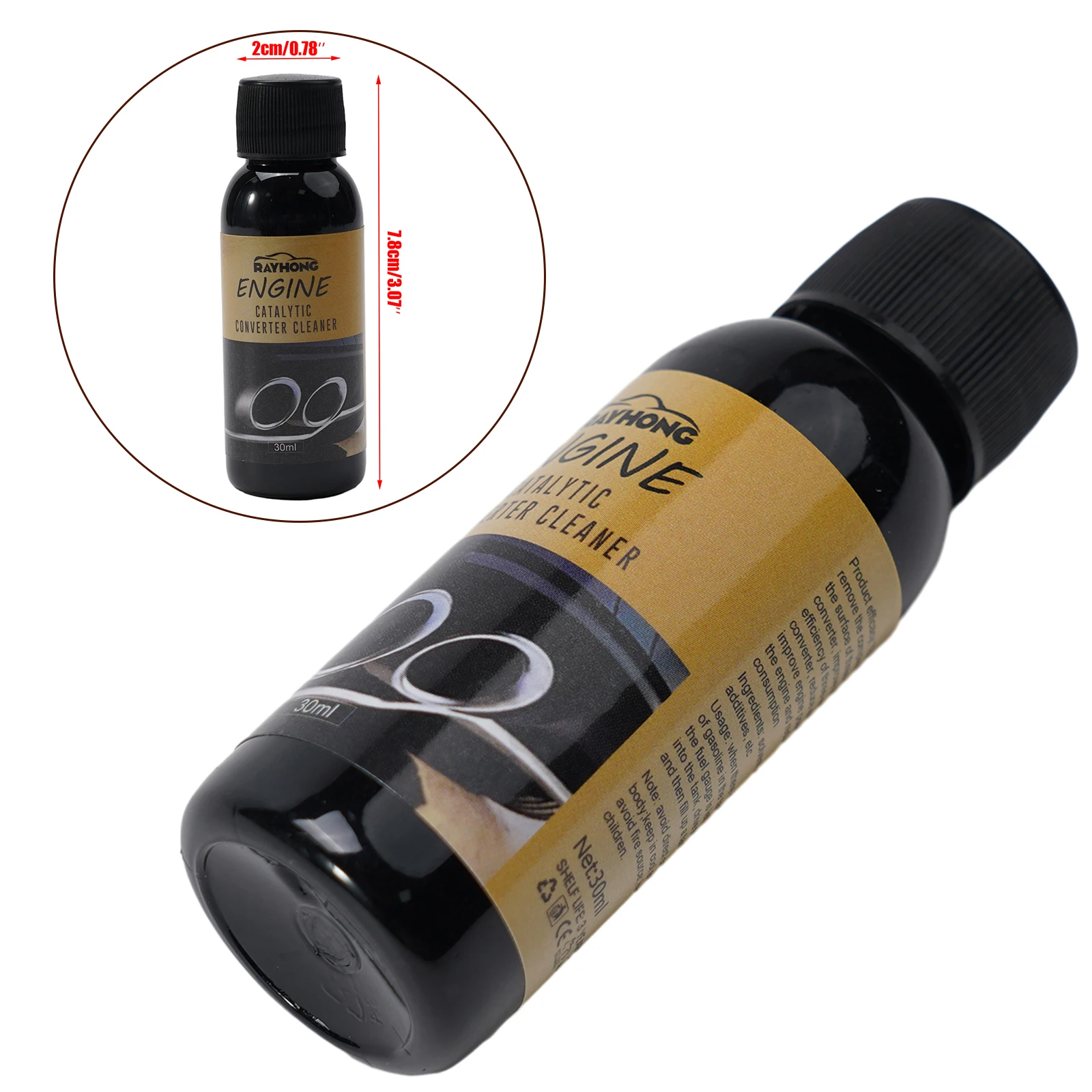 

Car Accessories Converter Cleaner Engine Catalytic Vehicle Engine 7.8*2CM Deep Cleaning Reduces The Frictional