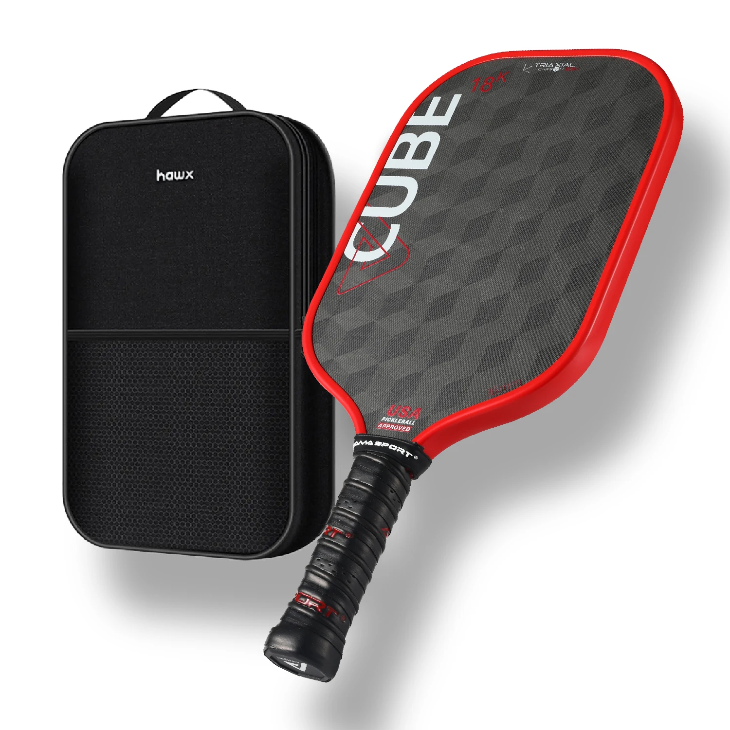 AMASPORT Carbon Fiber 18K Pickleball Racket Large Sweet Spot Maximum Control Spin for Competition Training Racket With Cover