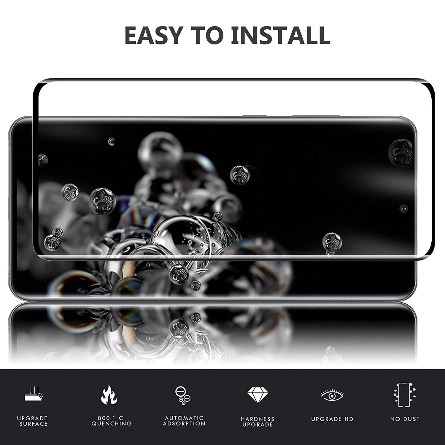 Verre de protection d'écran 3D pour Samsung Galaxy S20 Ultra