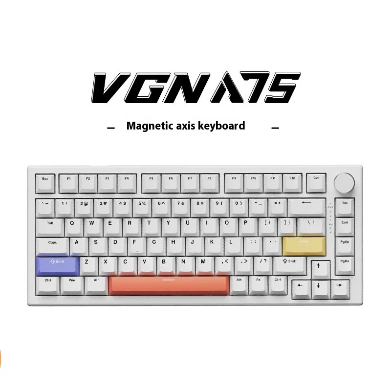 メカニカルキーボードVGN-A75,磁気軸,シングルモード,pbt