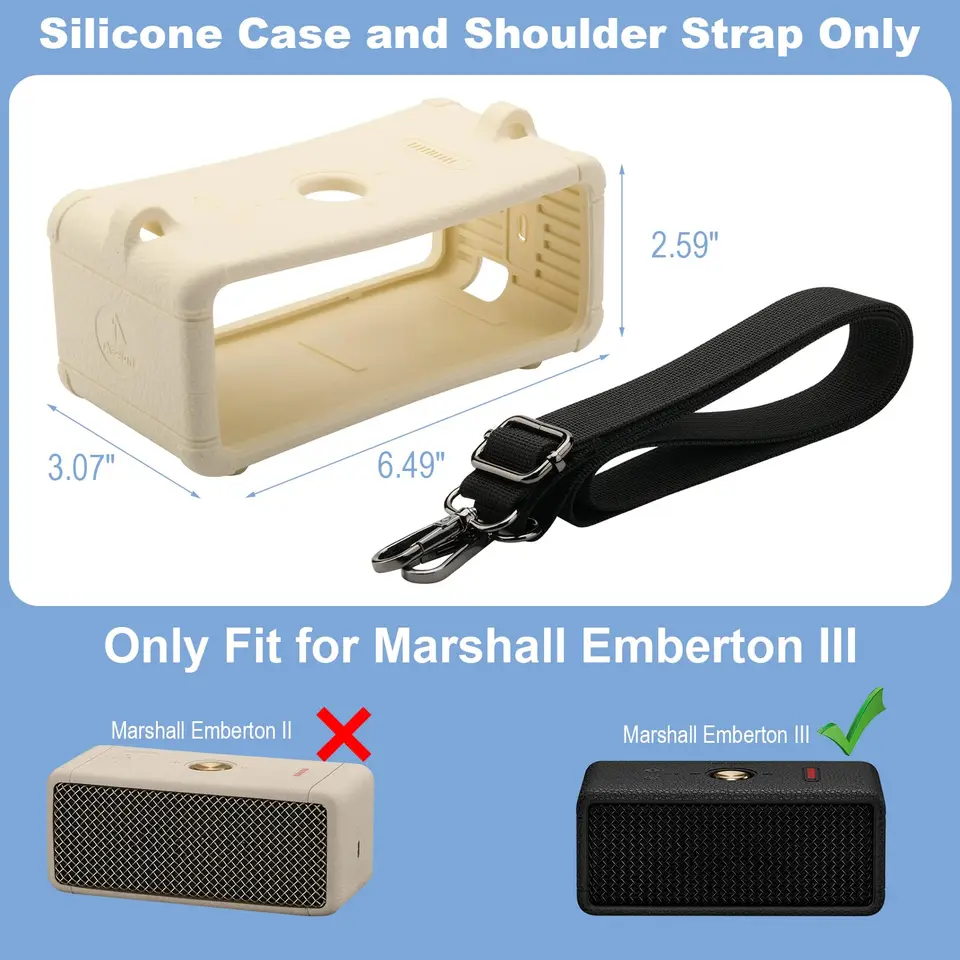 Coque En Silicone Pour Haut-parleur Bluetooth Marshall Emberton - Style